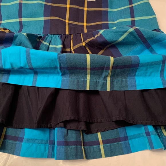 Hollister NEW Blue Plaid Cotton Lined Mini Skirt Size 9 - Picture 8 of 9